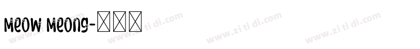 Meow Meong字体转换